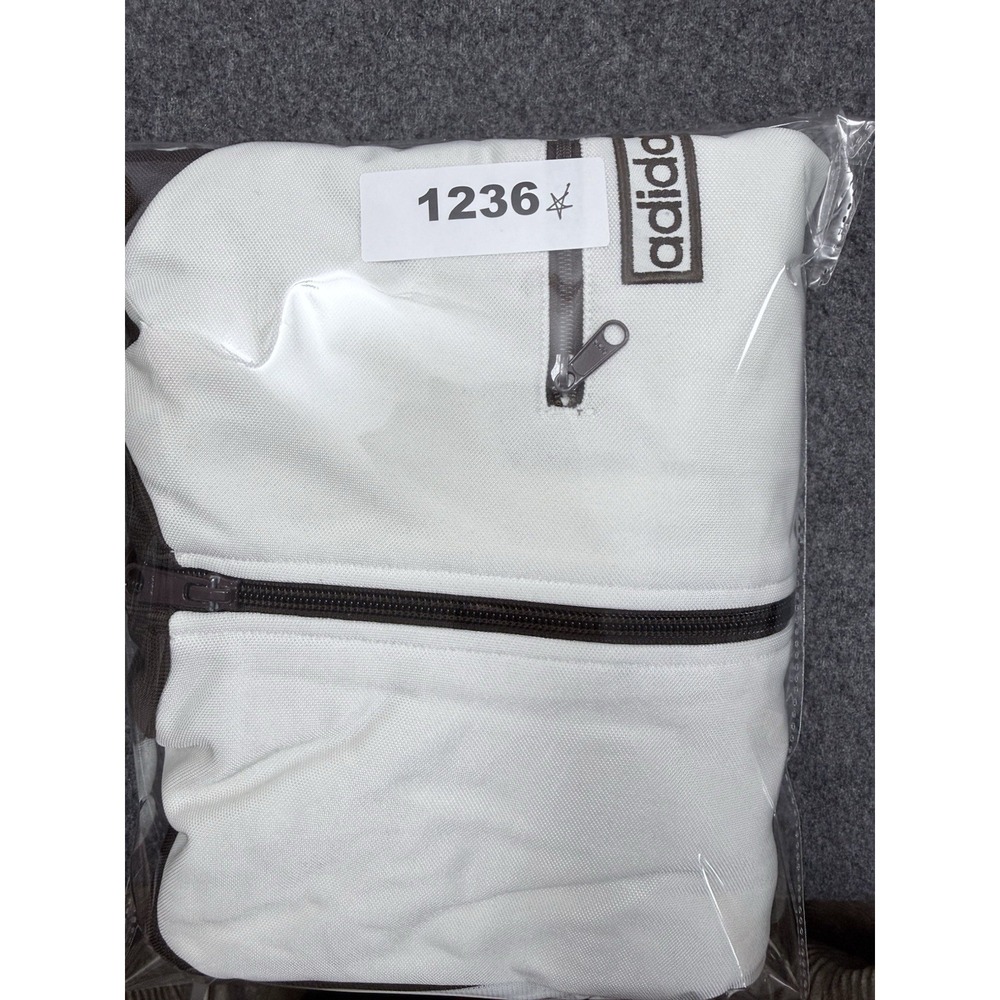 Adidas Originals Trefoil Track Jacket Brown Cream L Full Zip - Picture 11 of 11